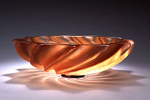 "Amber Morning Glory Bowl" by George Bucquet