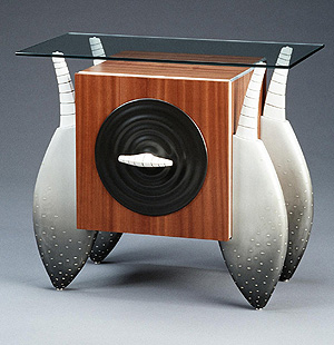 "Ostrich Skin Side Table" - Brent Skidmore