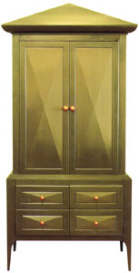 Steel Cabinet with Copperleaf Accents - Chris Ellison