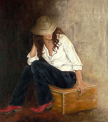 "Red Boots Daugher" by Erica Hopper