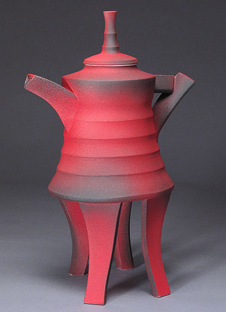 Tall Red Teapot - Shelly Schreiber